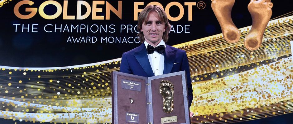 Luka Modric Claims Goolden Foot Award