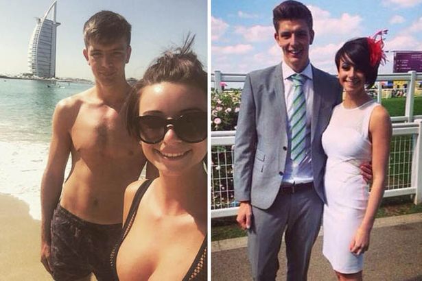 Nick Pope with his girlfriend