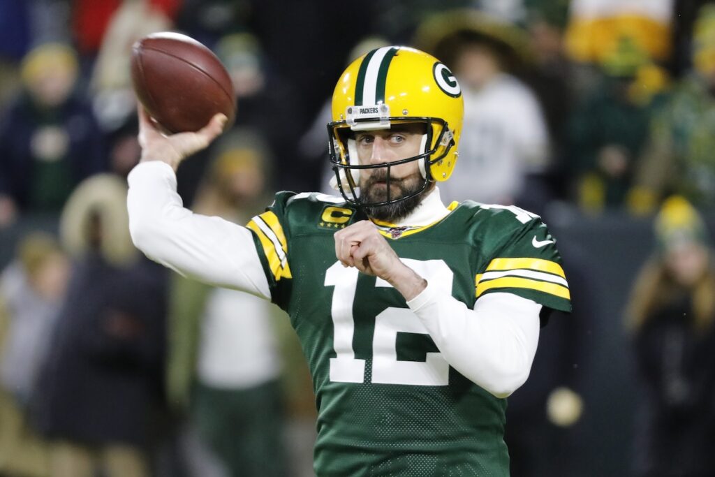 Aaron Rodgers played football for Green Bay Packers in 2020