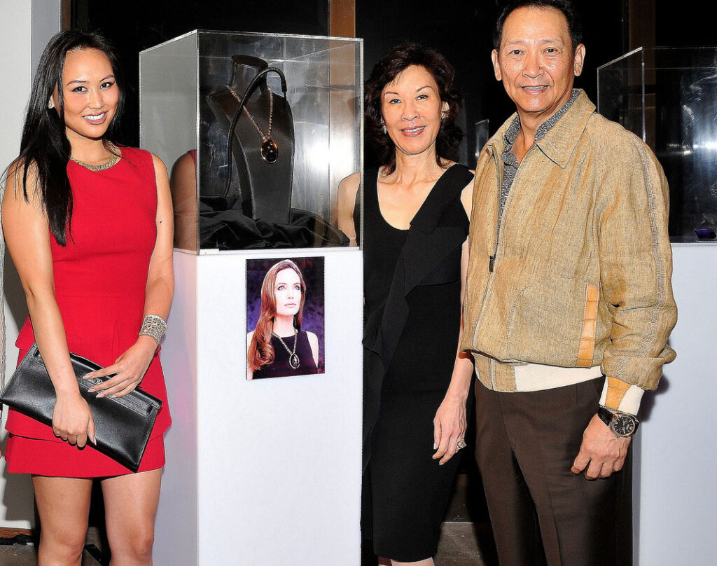 Dorothy Wang with her parents