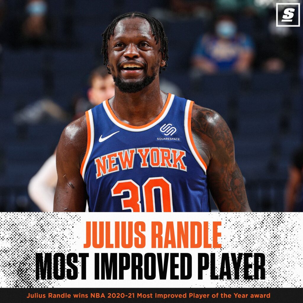 Julius named NBA Most Improved player