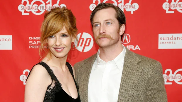 Kelly Reilly with her husband