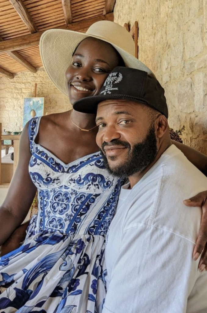 Lupita Nyong’o with her boyfriend Selema Masekela