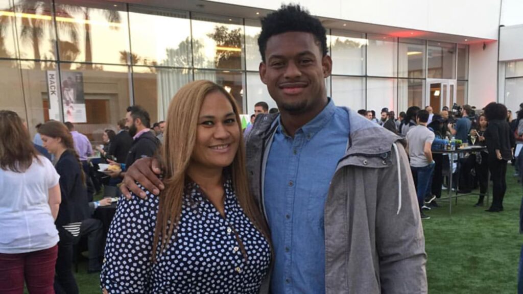 JuJu Smith-Schuster with his mother