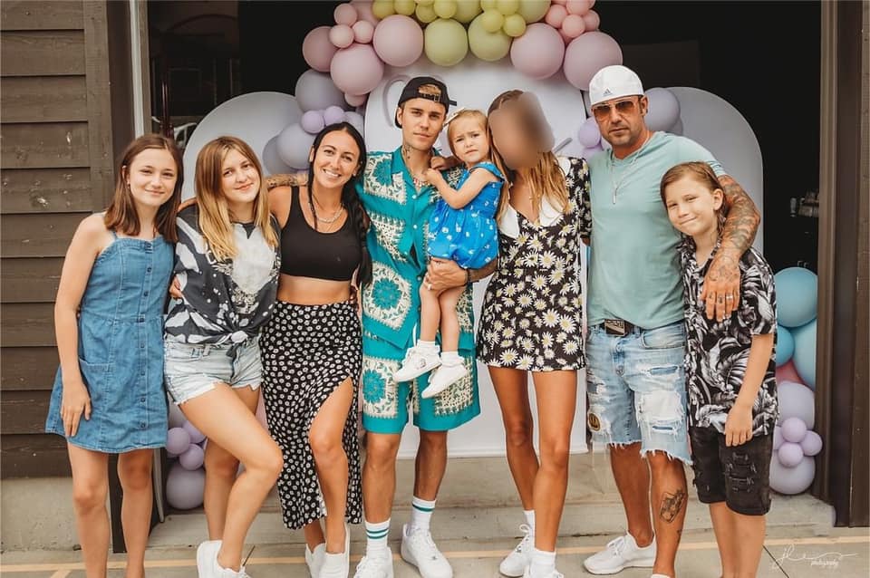 Allie Bieber with her family