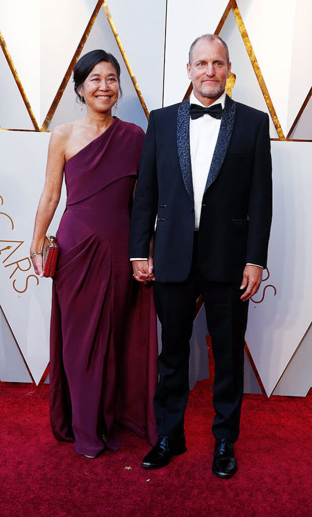 Laura Louie with her husband Woody at the Red Carpet