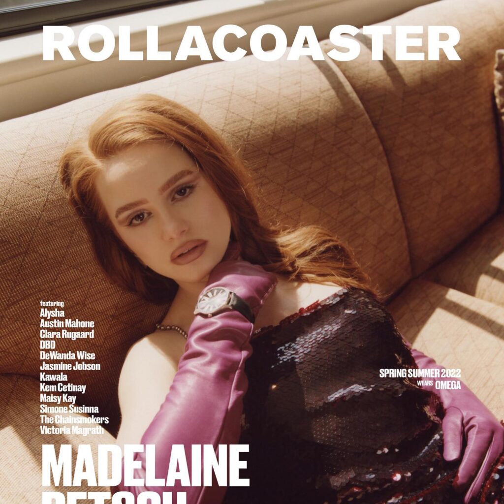 Madelaine Petsch featured in Rollacoaster magazine