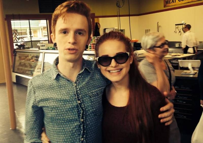 Madelaine Petsch with her brother