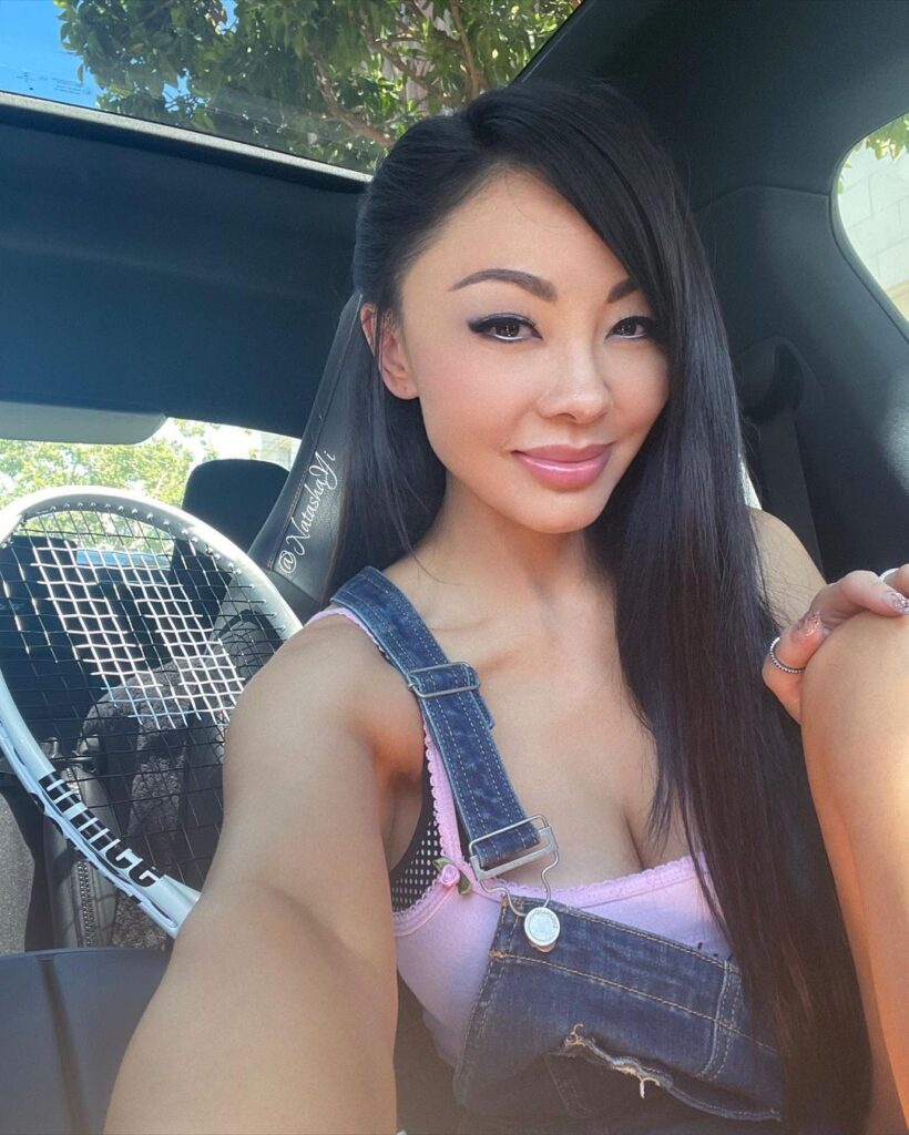 Natasha Yi in her car