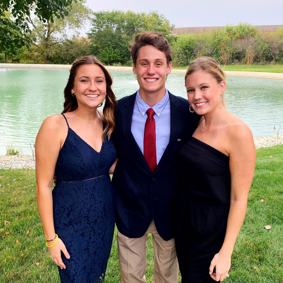 Christina Allegretti with her siblings
