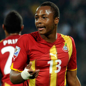 Andre Ayew as young Black Star Ghana football player