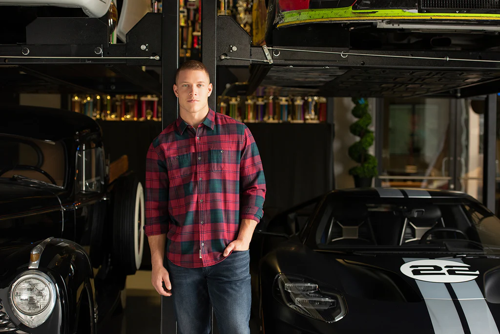 Christian McCaffrey with his luxury cars