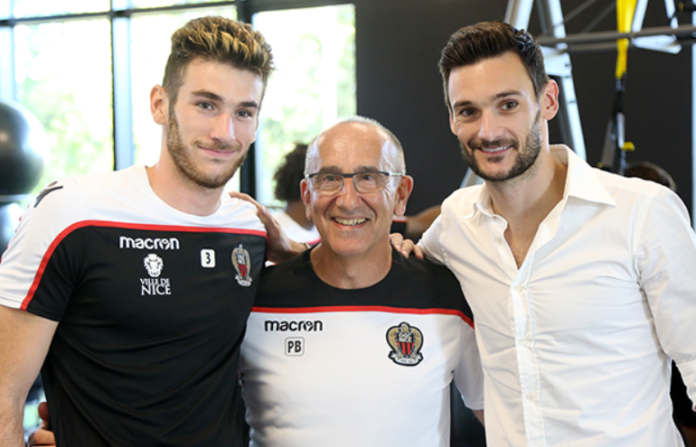 Hugo Lloris with his father and brother