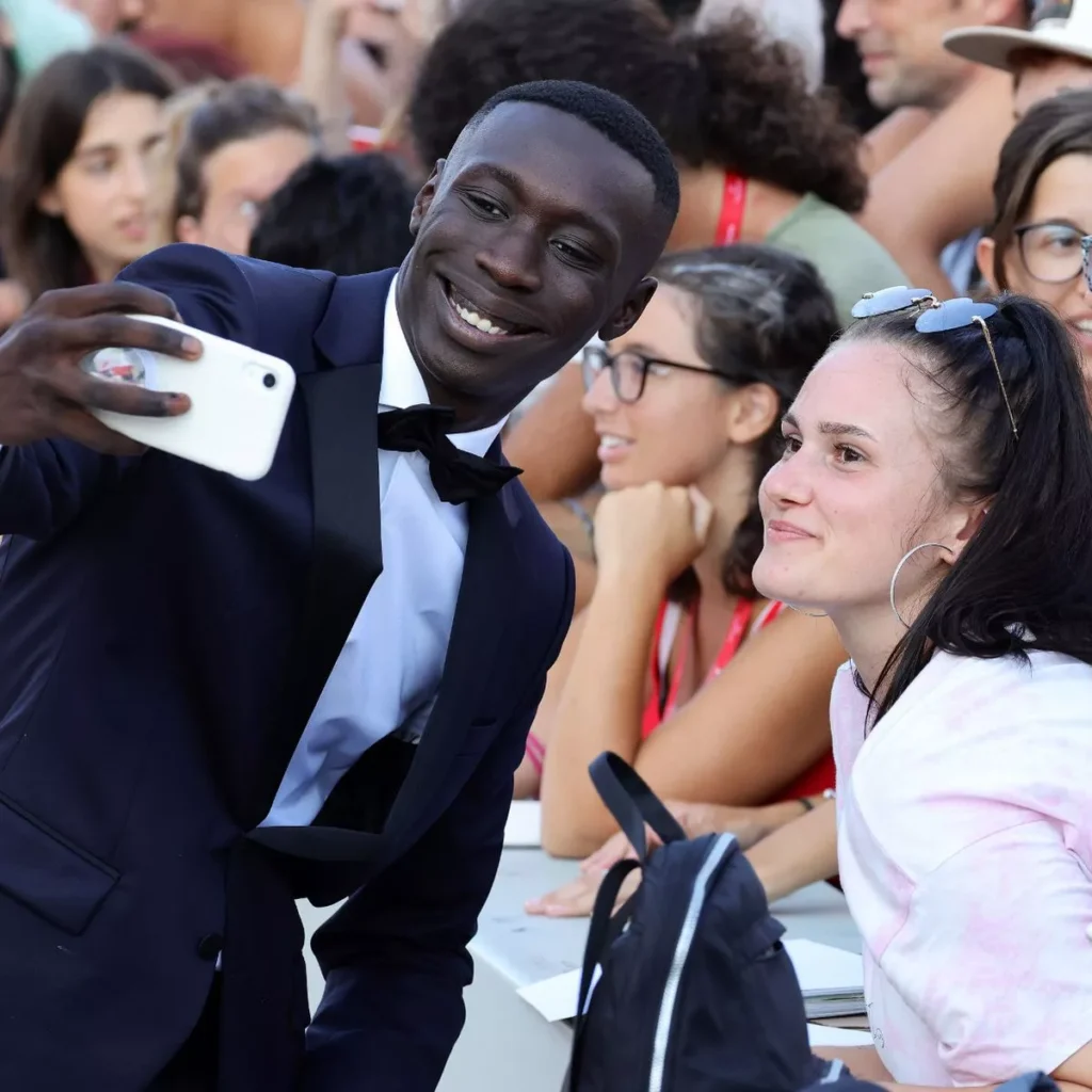 Khaby Lame clicked selfie with his fan on Venice International Film Festival