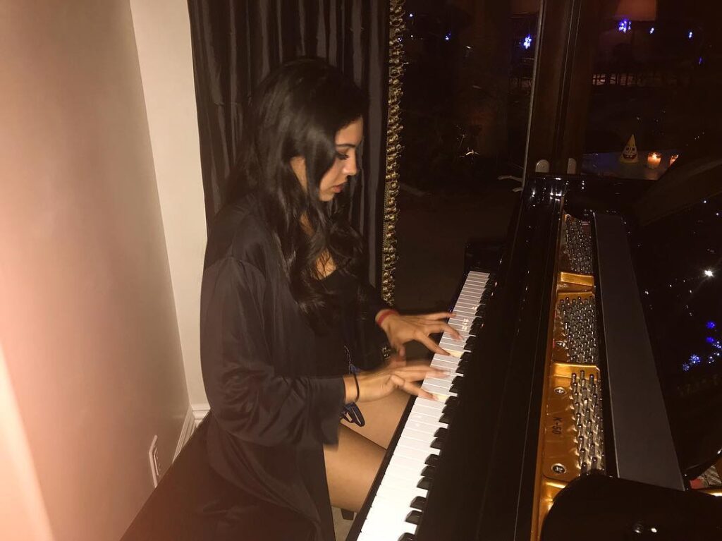Noor Alfallah loves to play piano