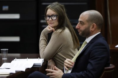 Todd Spodek with Anna Sorokin aka Anna Delvey