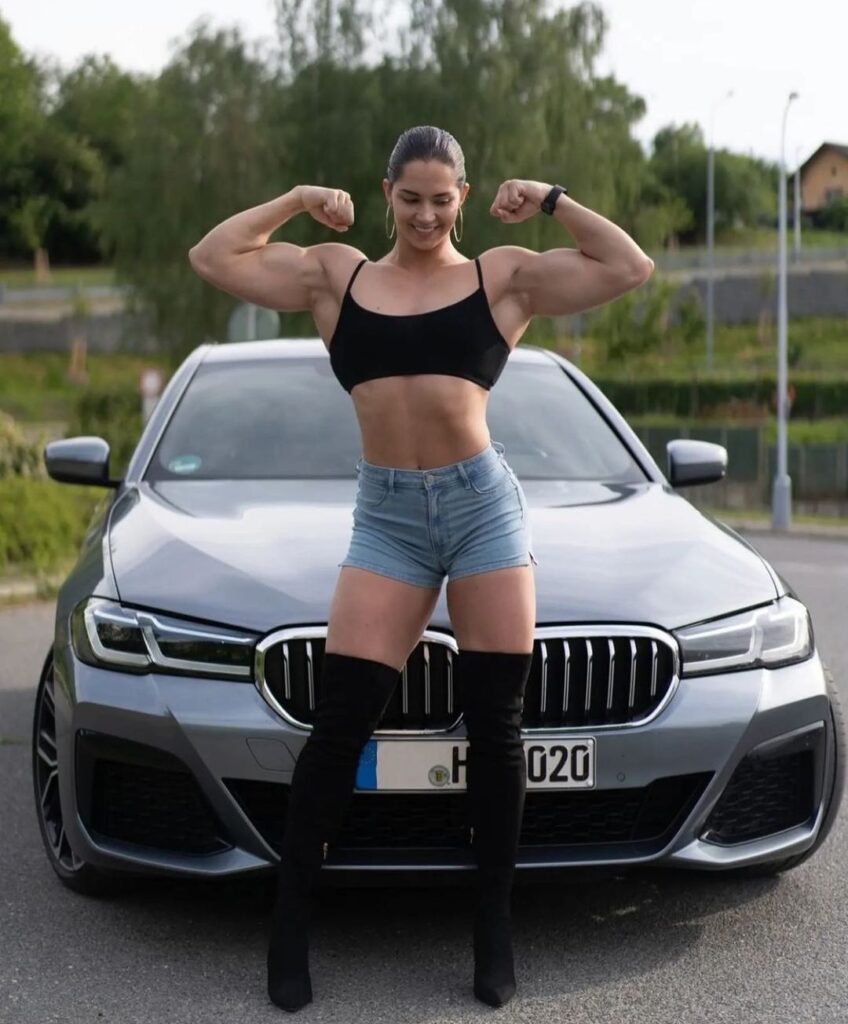 Vladislava Galagan with her car