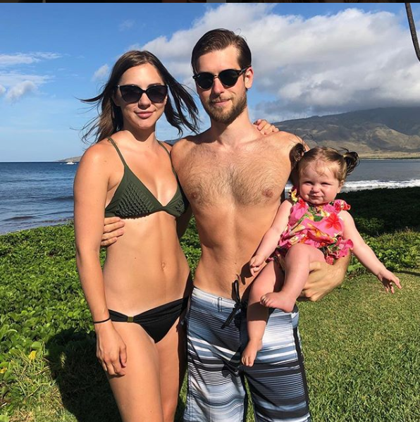 Mikhaila Peterson with ex-husband and his daughter