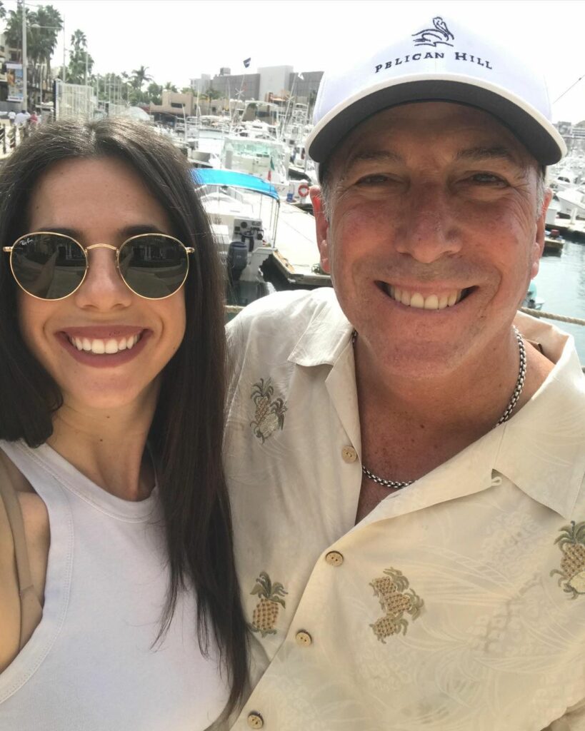 Rachel Wolfson with her father