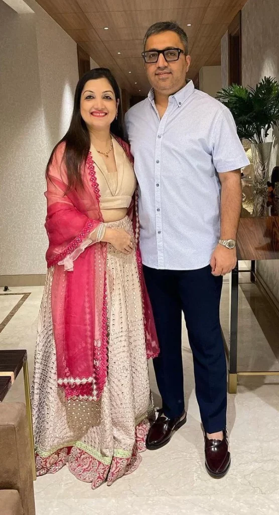 Ashneer Grover with his wife Madhuri Jain