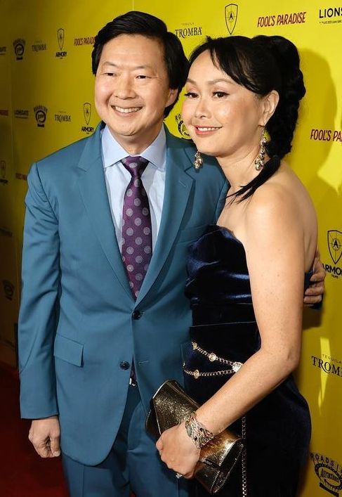 Ken Jeong with his wife Tran Ho
