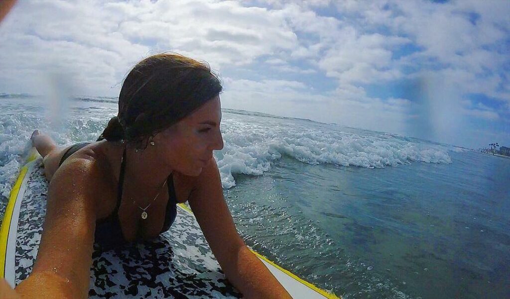 Annie Agar in bikini selfie