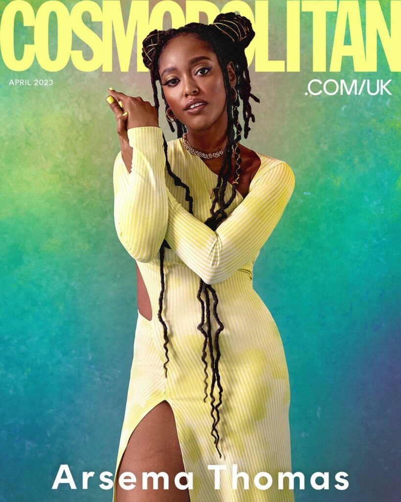 Arsema Thomas featured in Cosmopolitan magazine