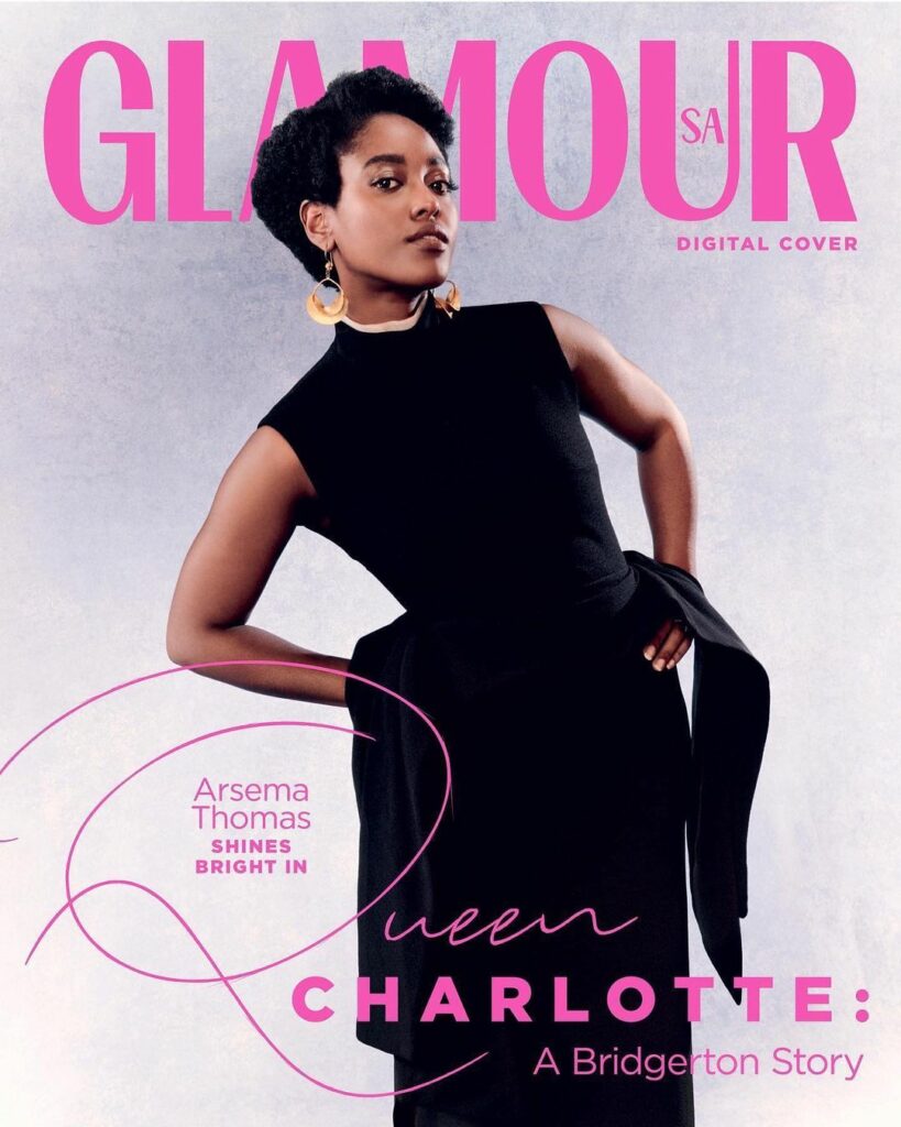 Arsema Thomas featured in Glamour magazine