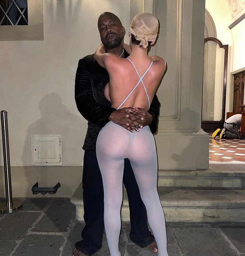 Bianca Censori pose with partner Kanye West