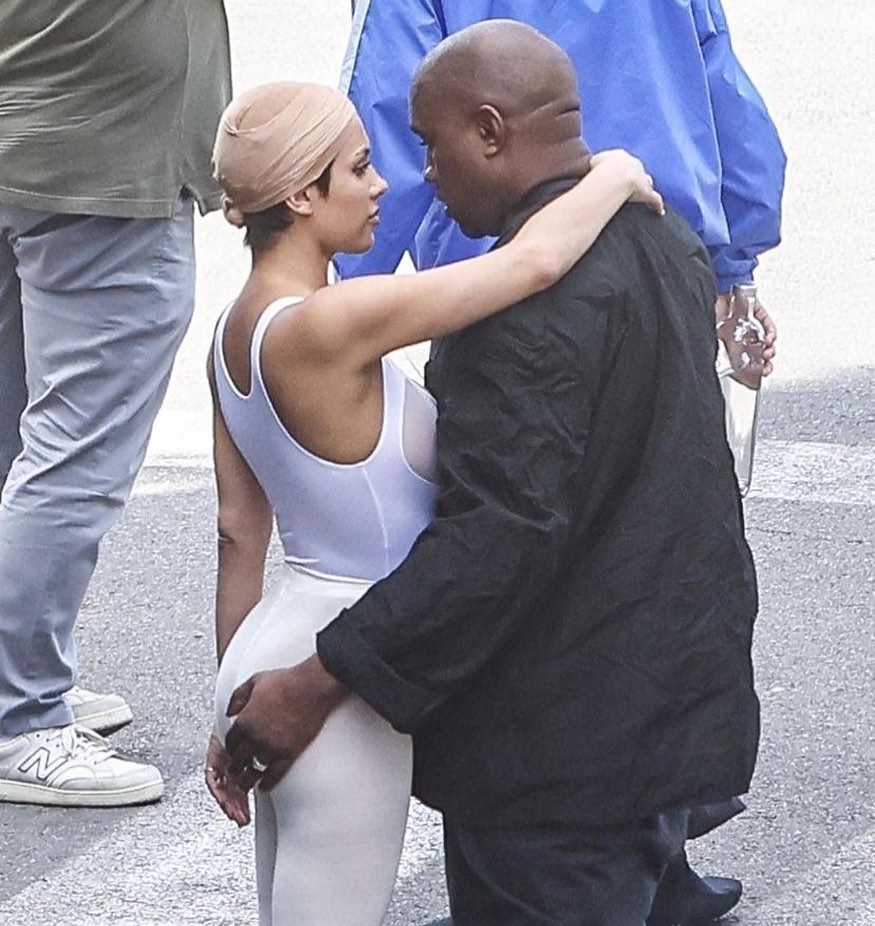 Bianca Censori with Kanye West in Los Angeles