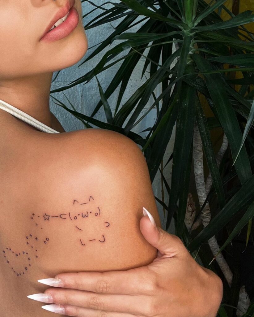 Bryana Salaz tattoo on her back
