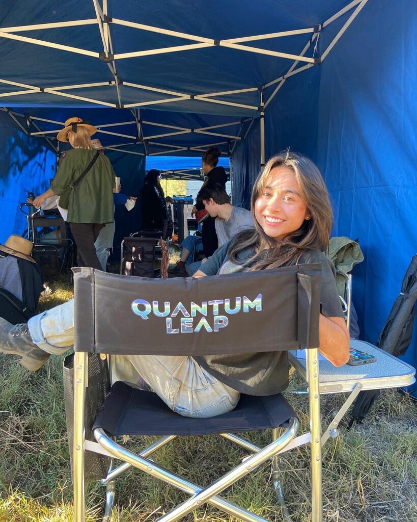 Ciara Riley Wilson in Quantum Leap shooting