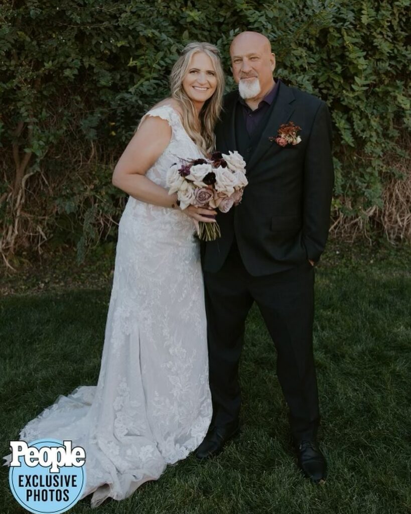 David Woolley wedding photo with wife Christine Brown