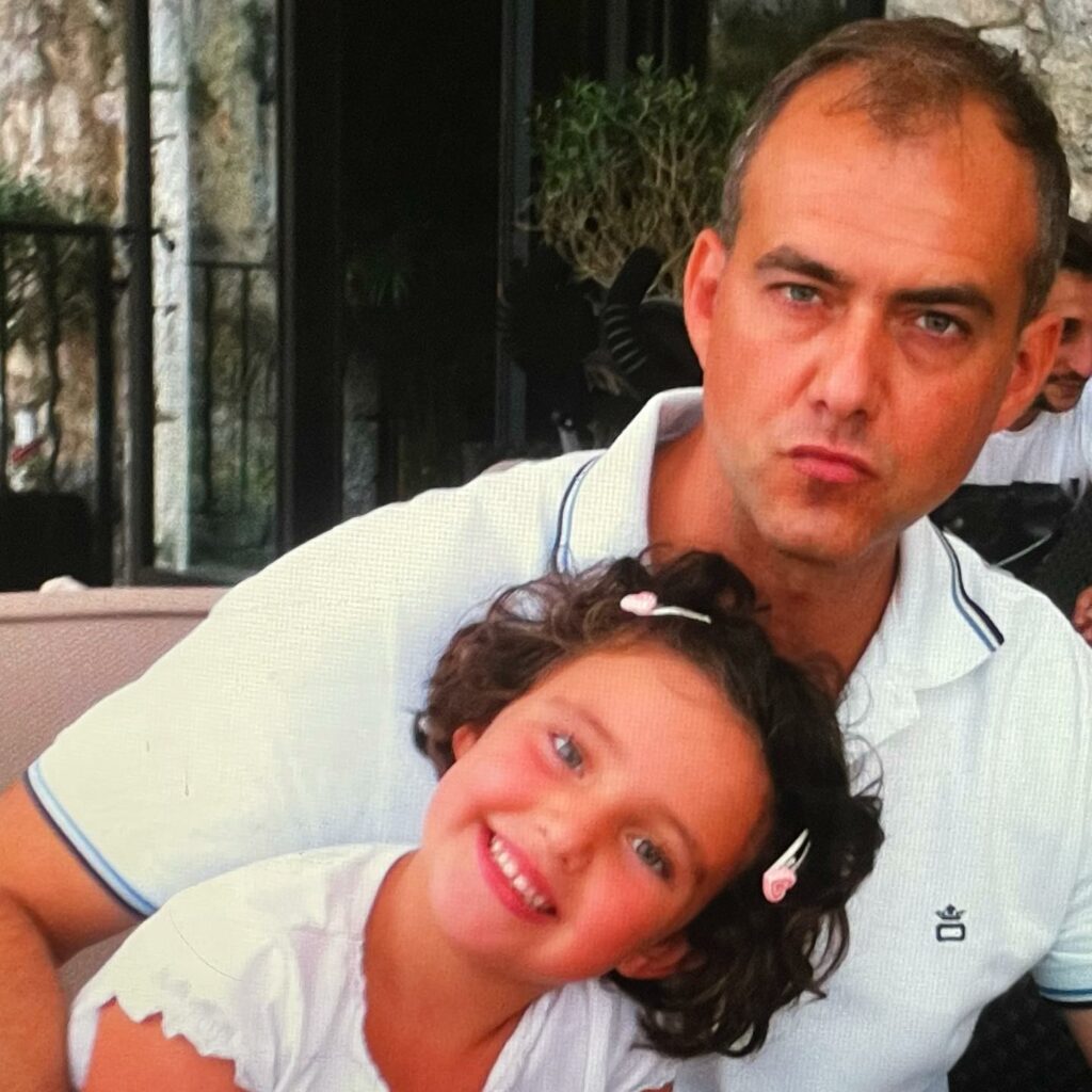 Gio Scotti with her father