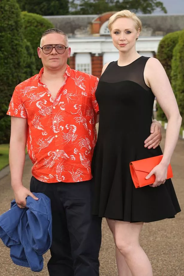 Gwendoline Christie with her boyfriend Giles Deacon