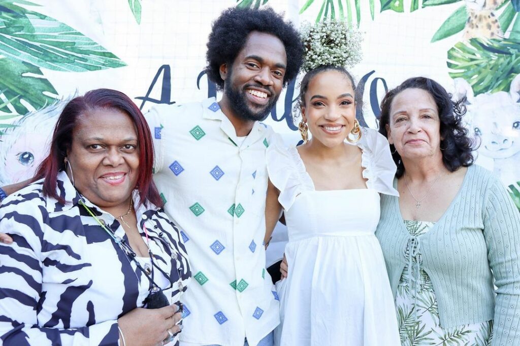 Milan Carter with his family members