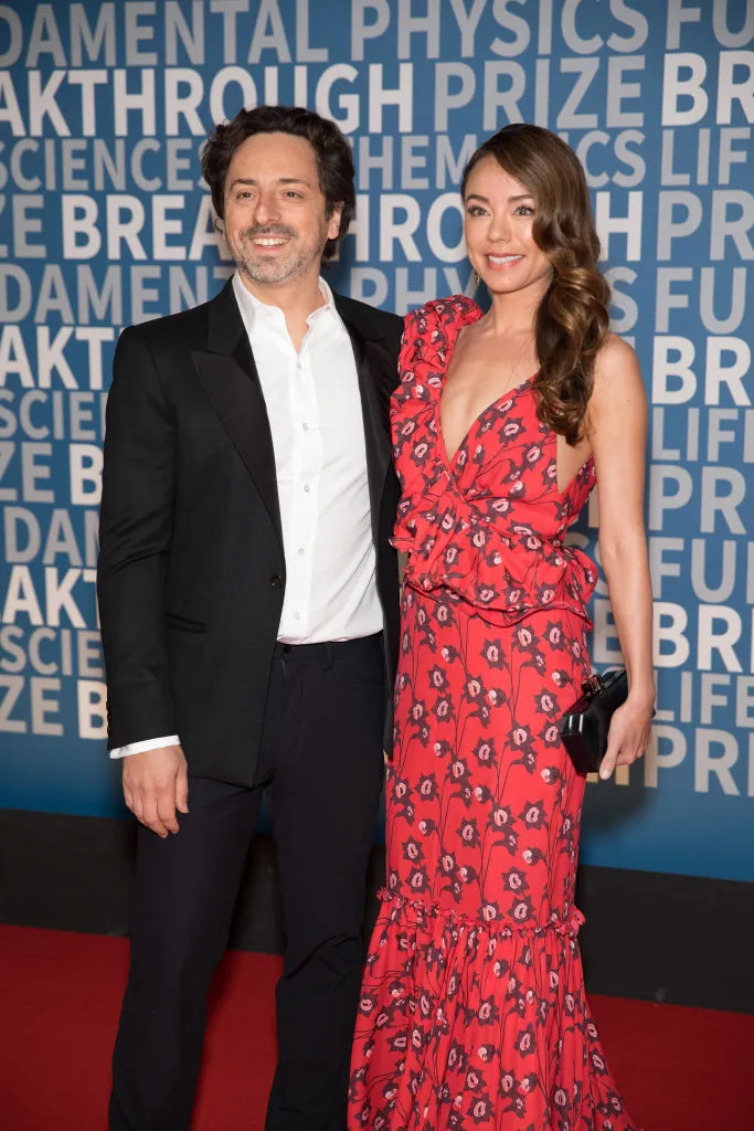Nicole Shanahan with husband Sergey Brin