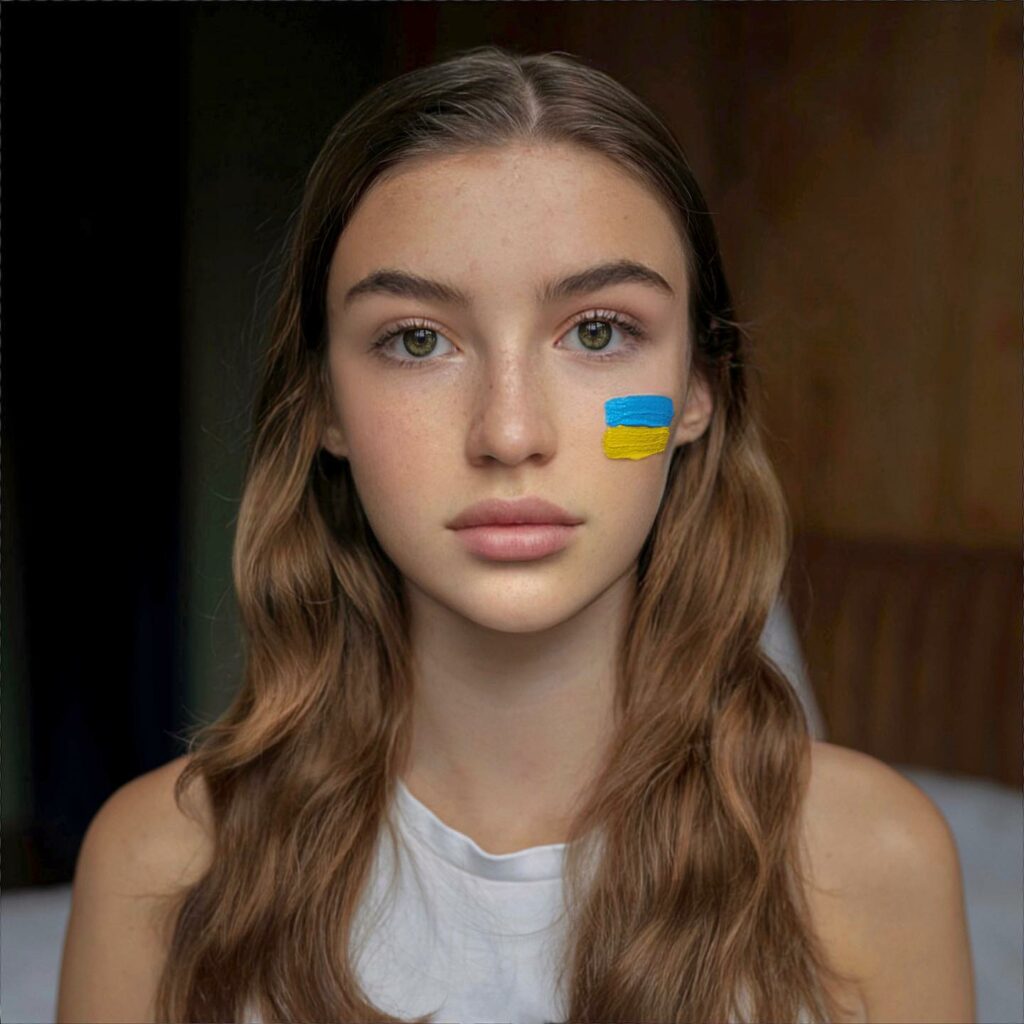 Olivia Casta stand for Ukraine