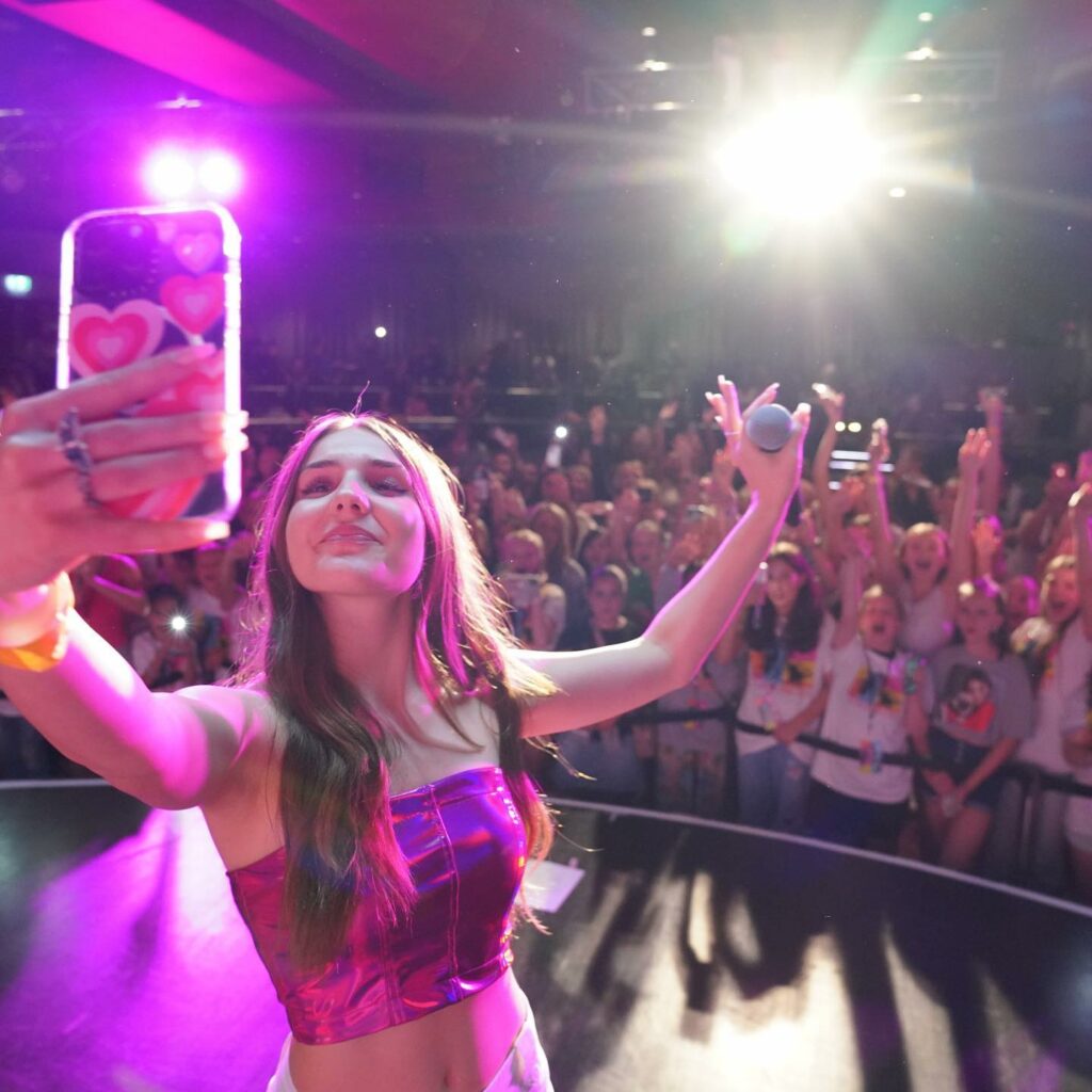 Piper Rockelle in a event with her fans