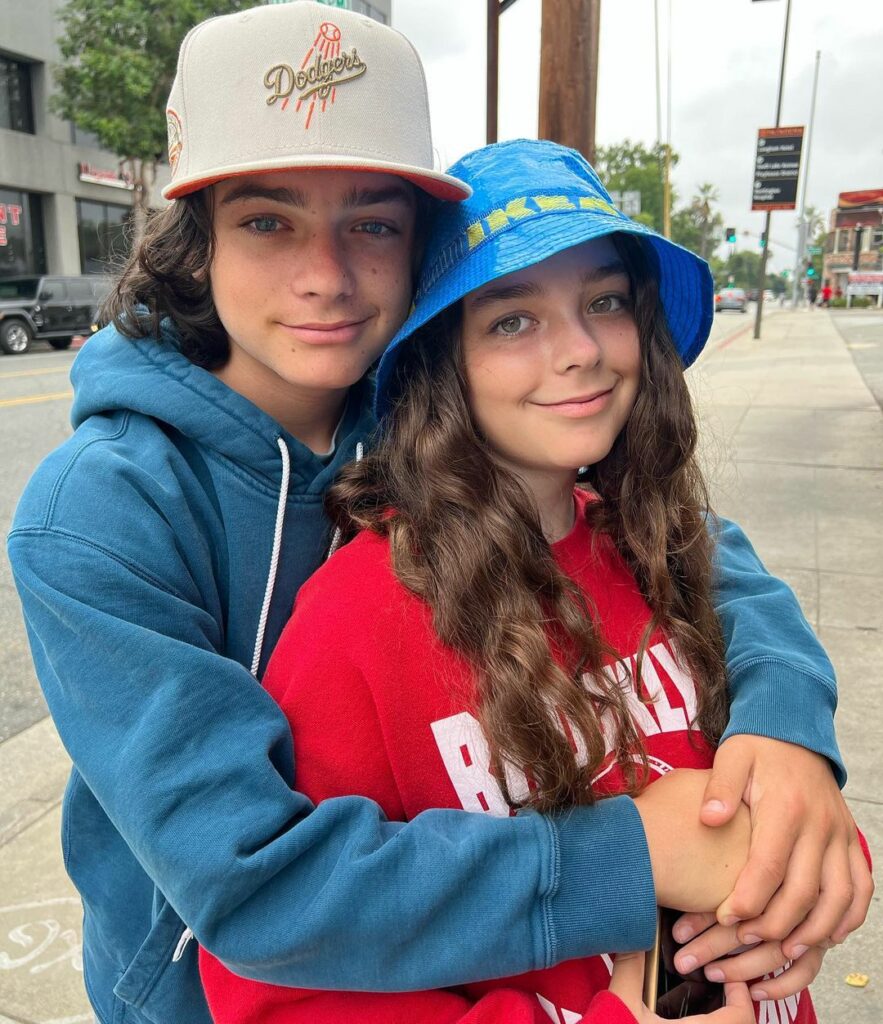Wesley Kimmel with his sister Trexie