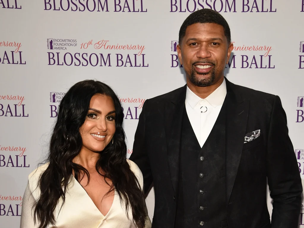 Molly Qerim with Jalen Rose