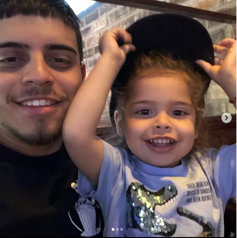 Ralph Barbosa with his son