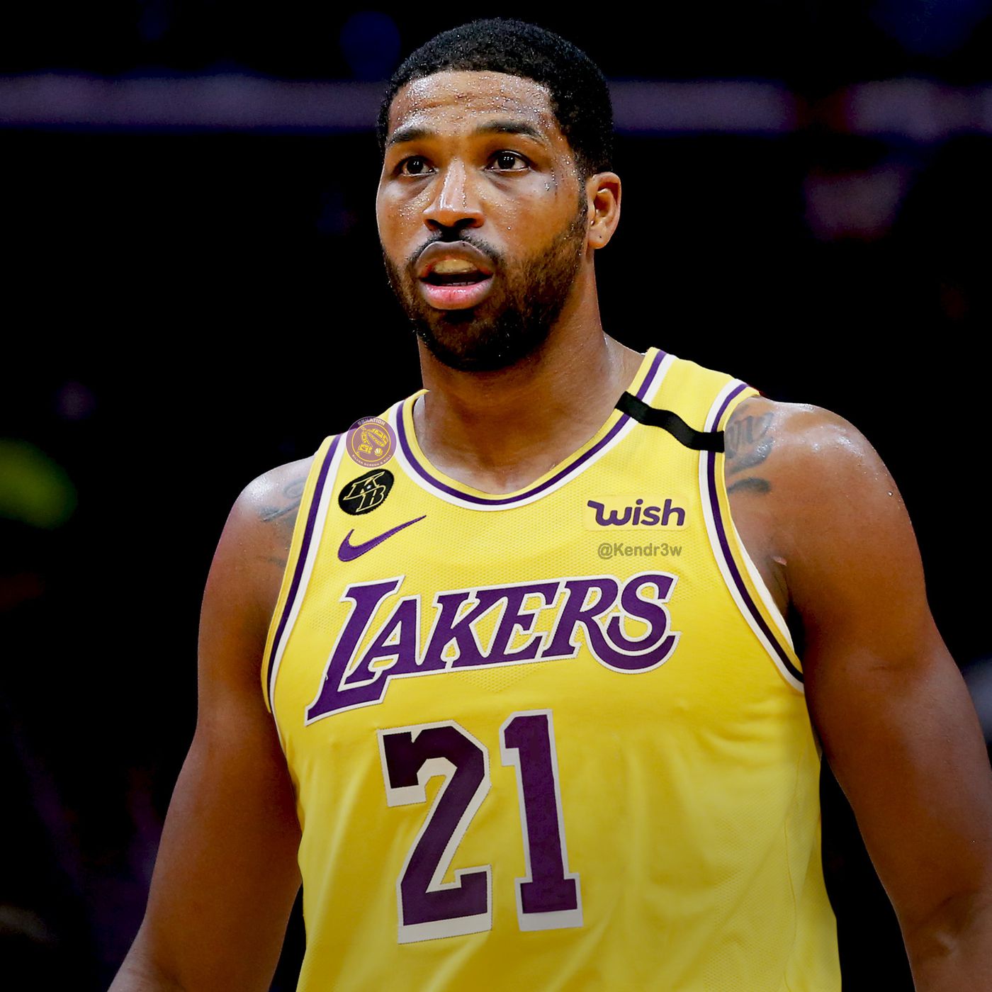 Tristan Thompson played for Los Angeles Lakers