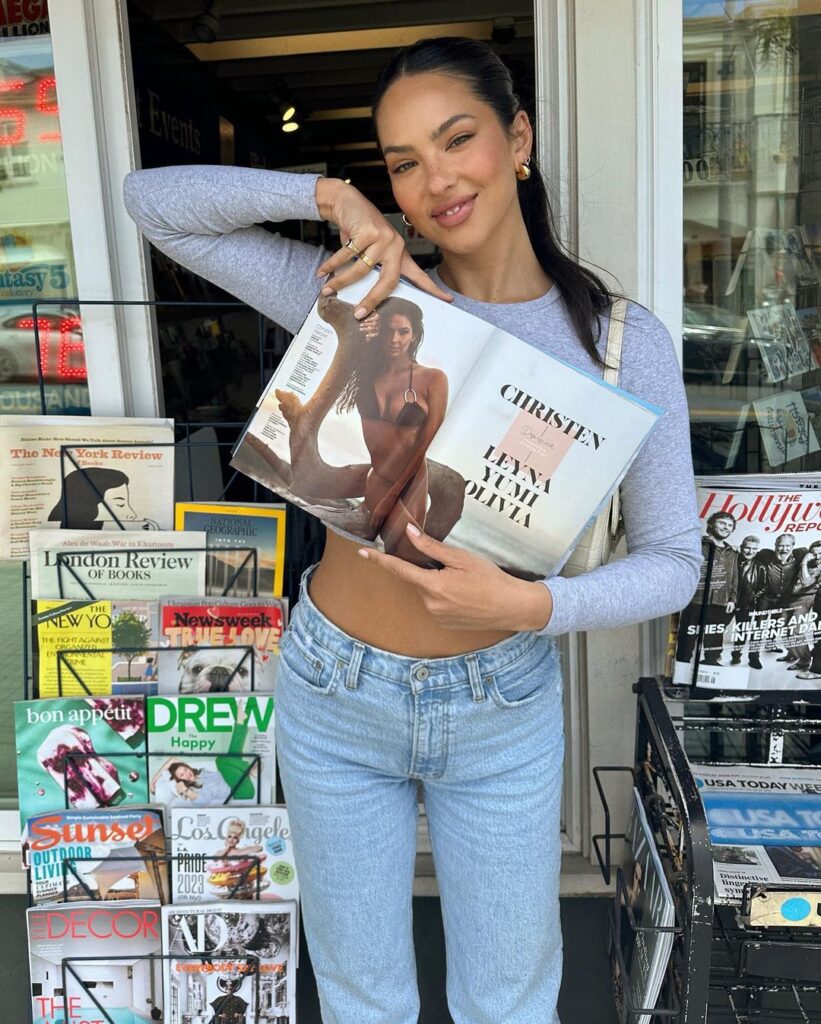 Christen Harper featured in magazine cover page