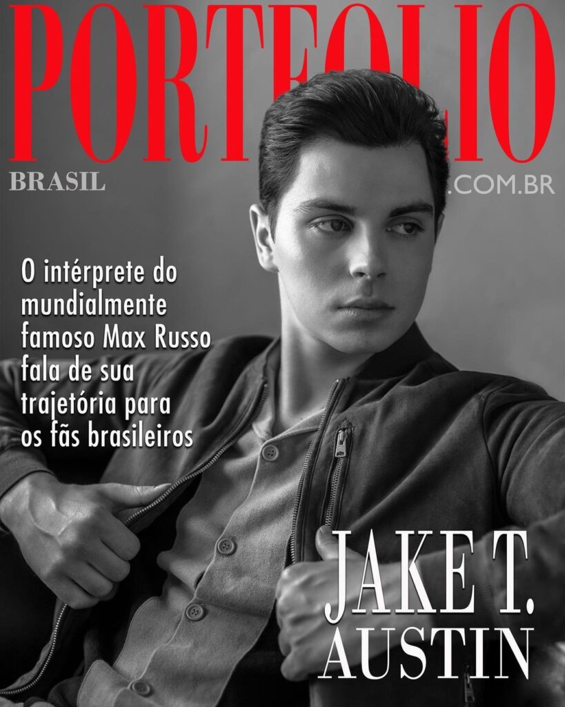 Jake T. Austin featured on the magazine cover page