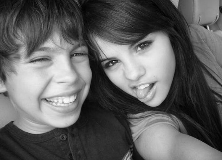 Jake T. Austin fun with Selena Gomez