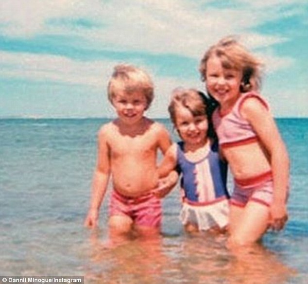 Brendan Minogue childhood photo with her sisters