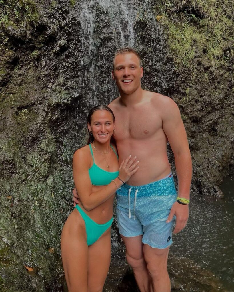 Jack Campbell on a vacation with his girlfriend