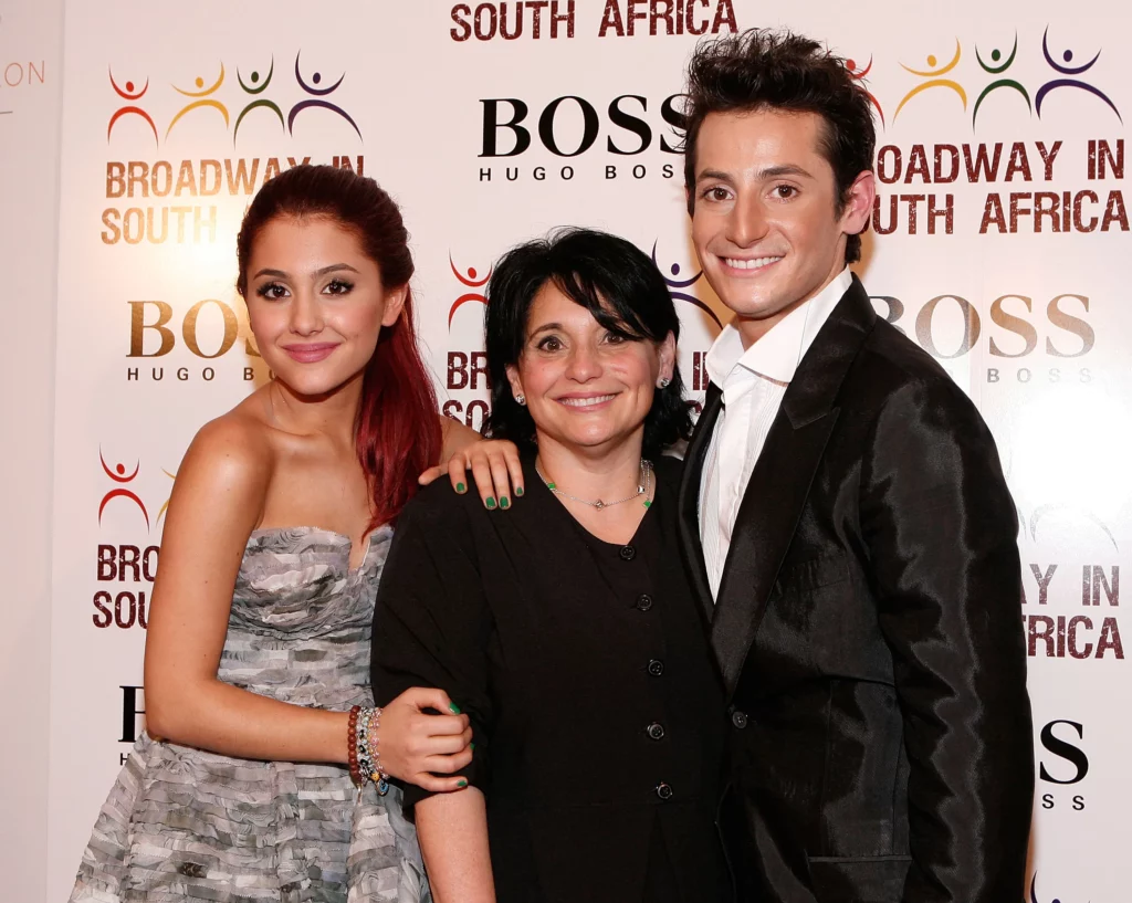 Joan Grande with her daughter and son