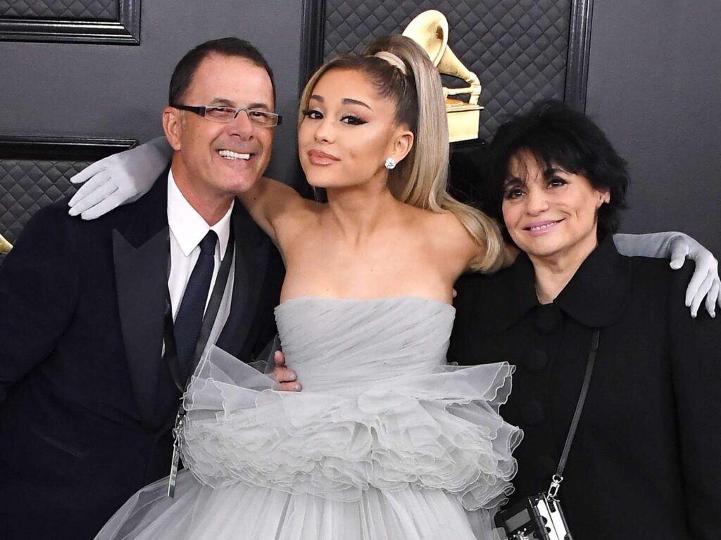 Joan Grande with her husband Edward Butera and daughter Ariana Grande
